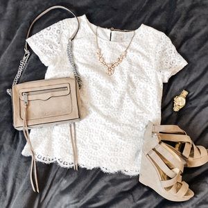 Scalloped Lace Blouse
